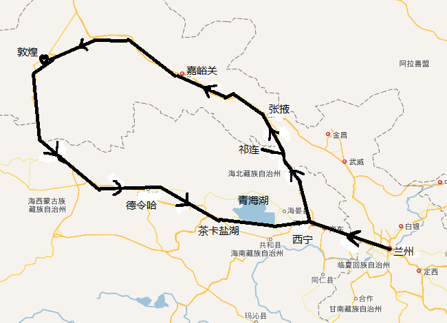 从北京飞兰州,开始环甘肃青海的旅行.图片