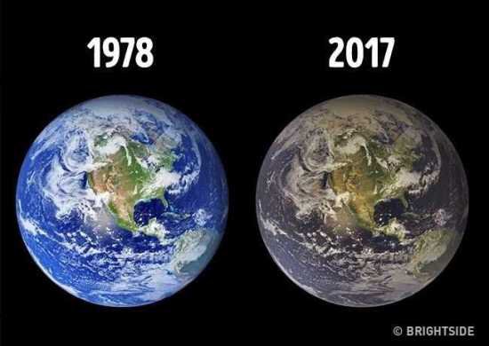 地球的污染程度远远超乎你想像据太空人表示,从太空观测到的地球样貌