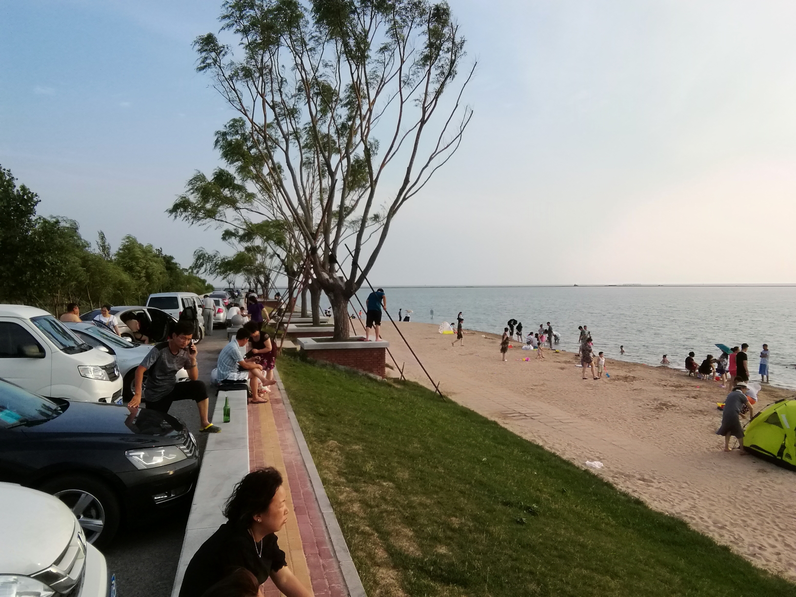 营口西海岸浴场一次不成功的海边烤肉