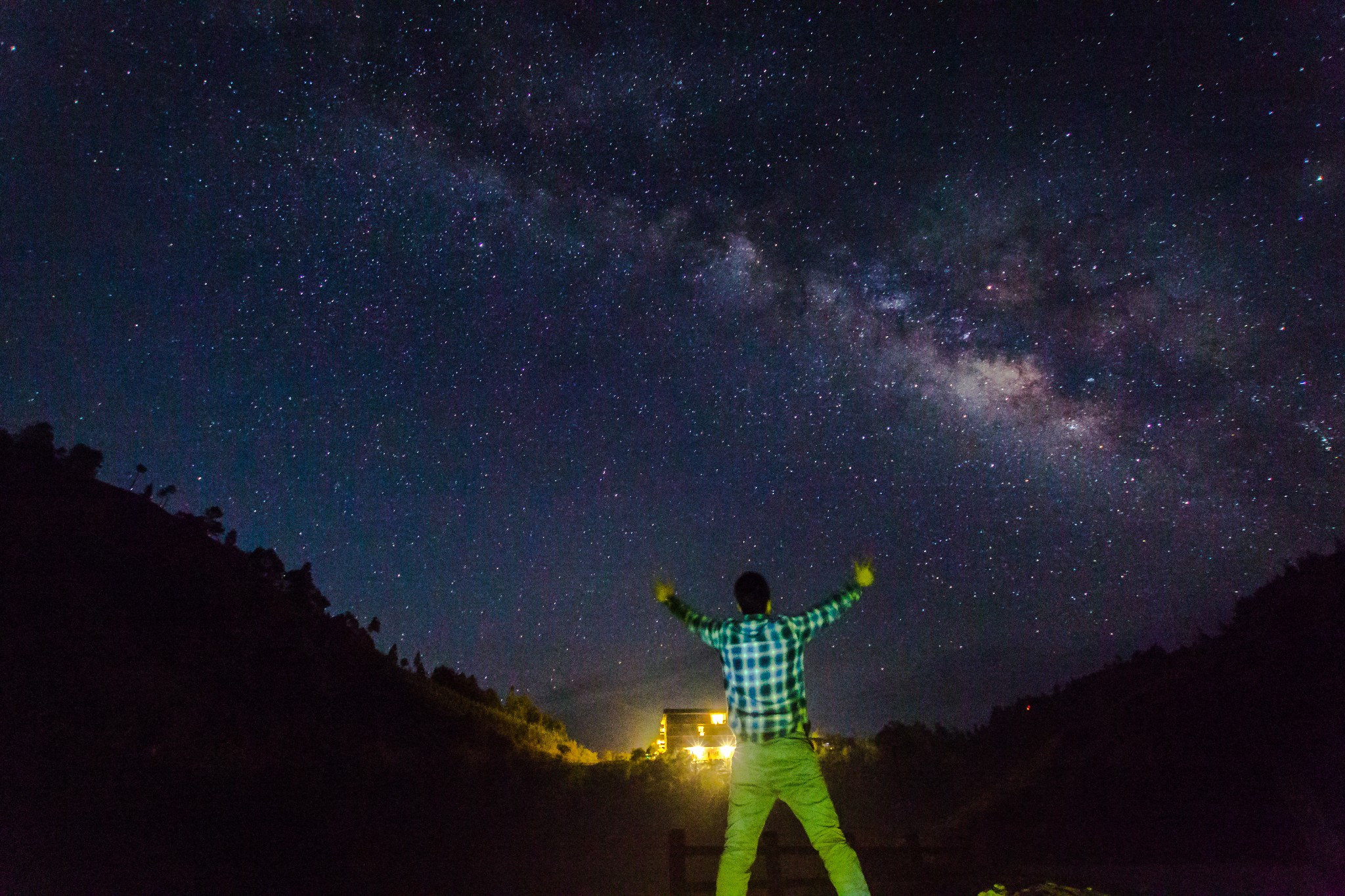 加榜梯田上的阳光与星空【黔东南 从江加榜梯田...