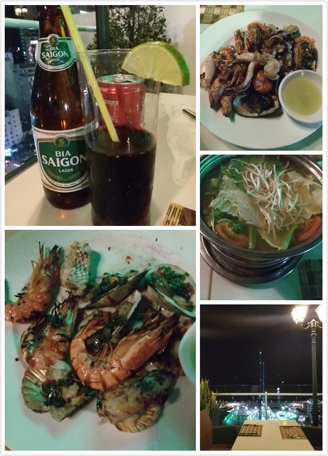 芽庄美食-芽庄绿色世界酒店顶楼自助餐厅