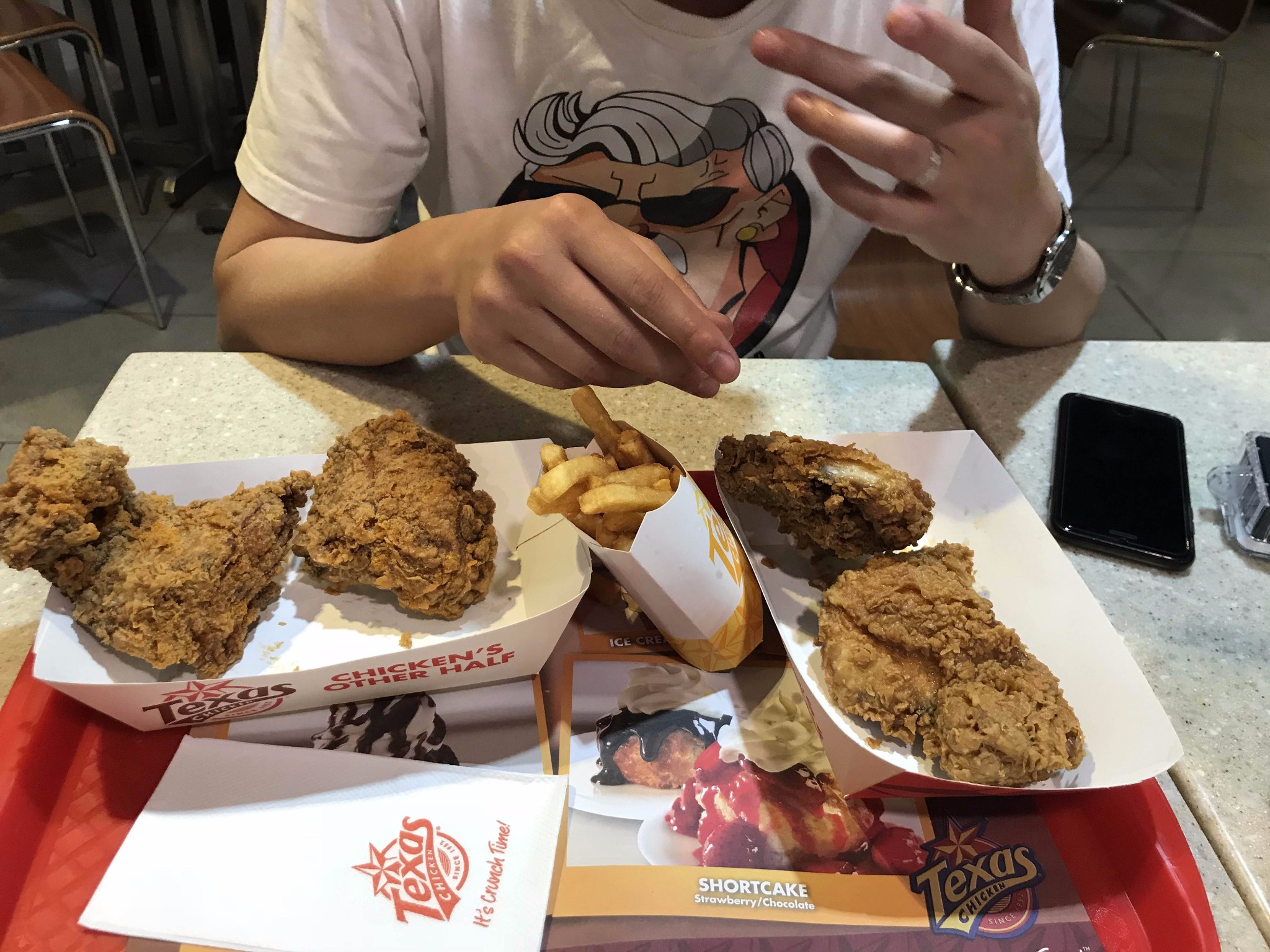 新加坡美食-Texas Chicken