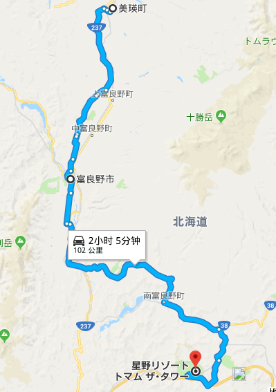 21指路人 如果单纯从地理位置说,看下地图就知道了,富良野在美瑛和