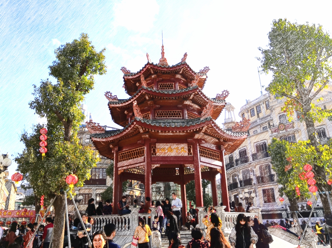 汕头小公园老妈宫行走在民国时期的错觉