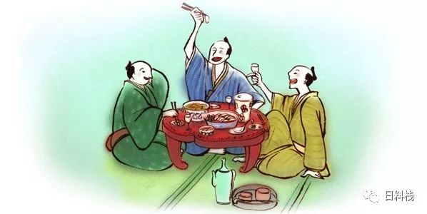 宴会时享用会席料理.