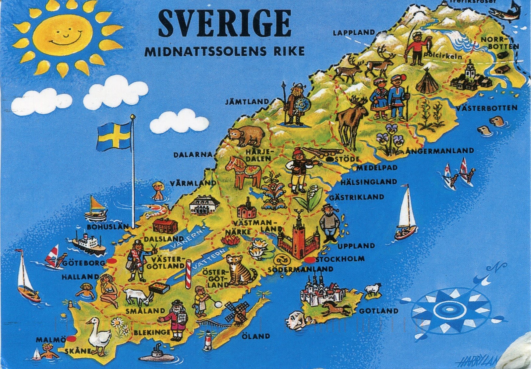 瑞典地图  图片来源:网络  