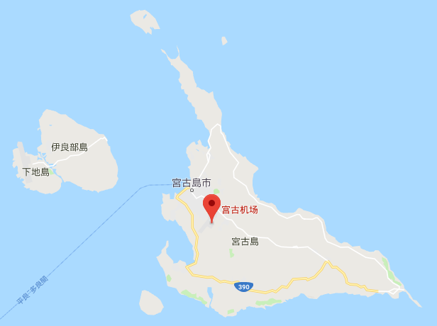宫古岛参考地图