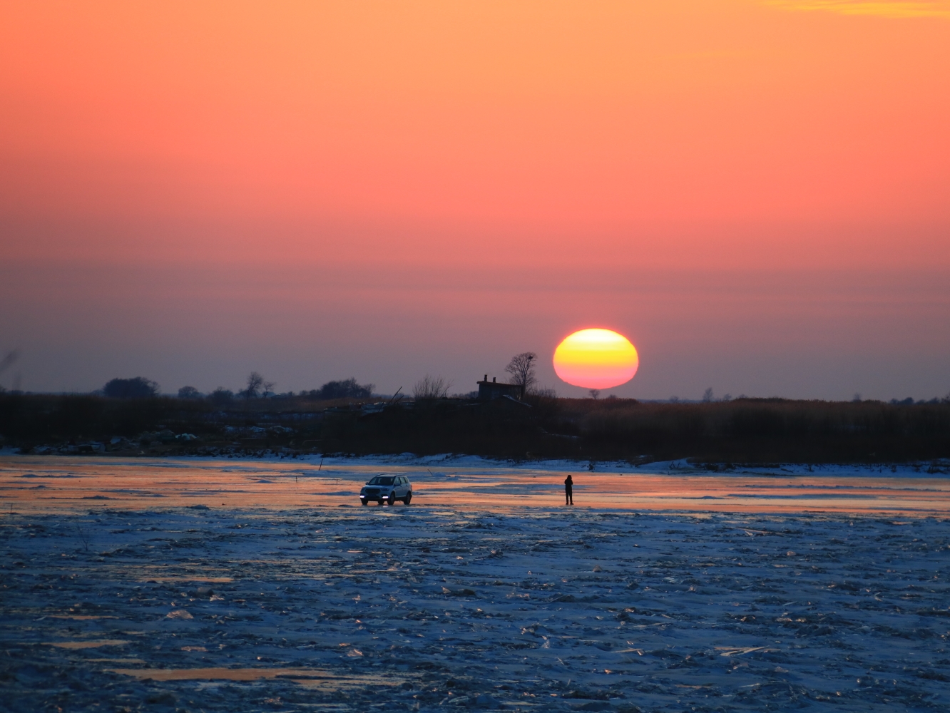 东极夕阳,抚远旅游攻略 马蜂窝