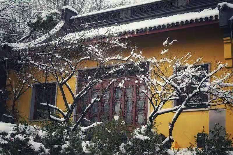 雪后灵隐寺