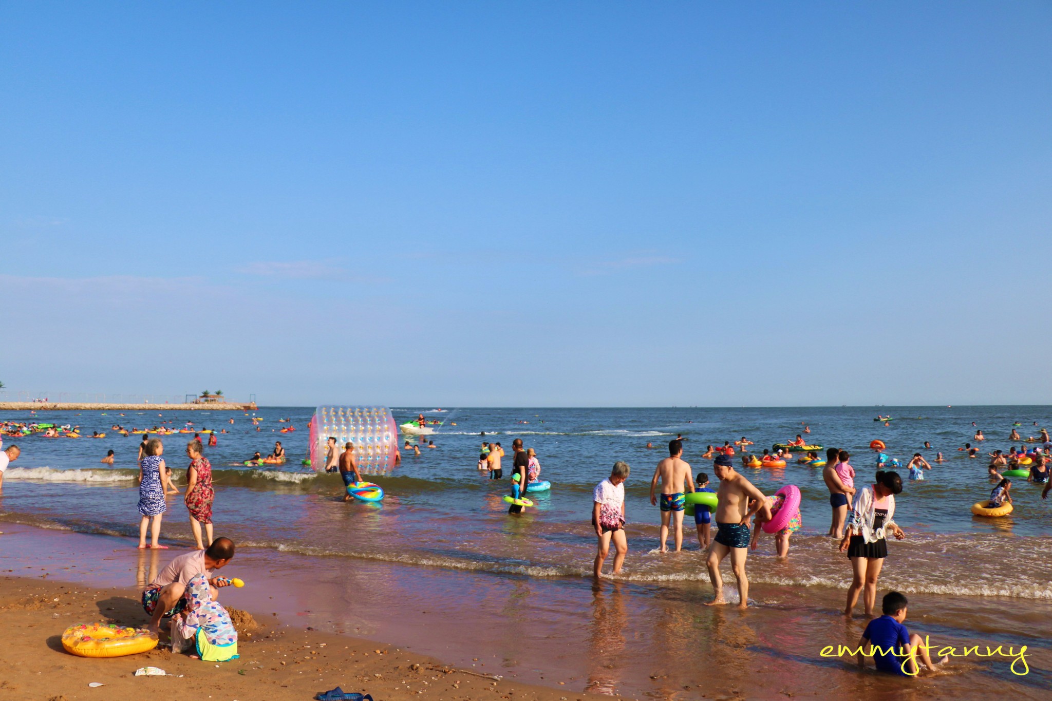 【emmytanny】情迷那湾水——夏末到东戴河里来泡海_游记