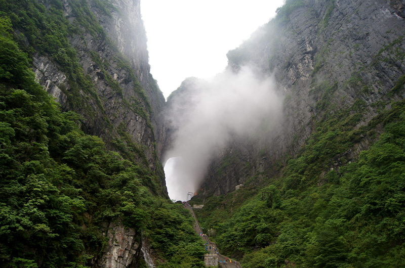 张家界旅游/游玩天门山玻璃栈道-森林公园-凤凰古城