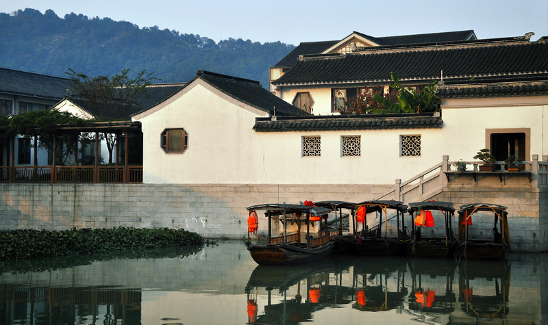 著名的园林古镇 苏州木渎古镇风景区门票 乾隆年间江南的山水园林木渎