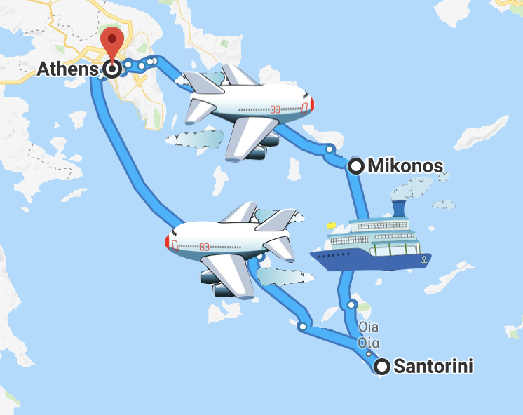 希腊8日Islands Hopping 雅典-米科诺斯Mykonos-圣托里尼Santorini_游记