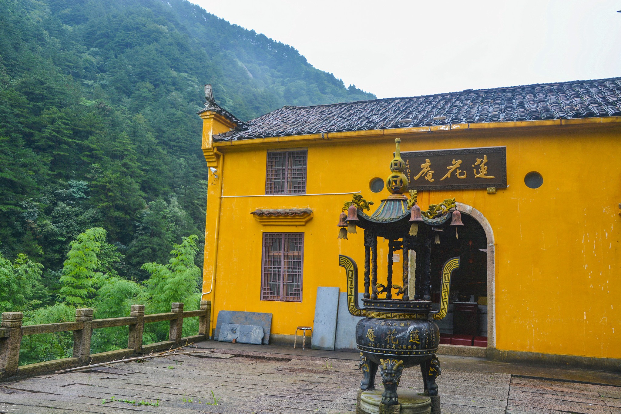 九华山(10)月王佛殿 心愿庵 莲花庵 日王佛殿 胜鬘精舍 潮音精舍 毗卢