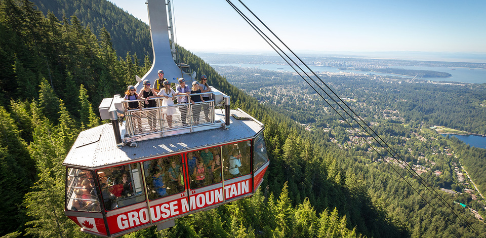 温哥华格劳斯山缆车票grouse mountain skyride