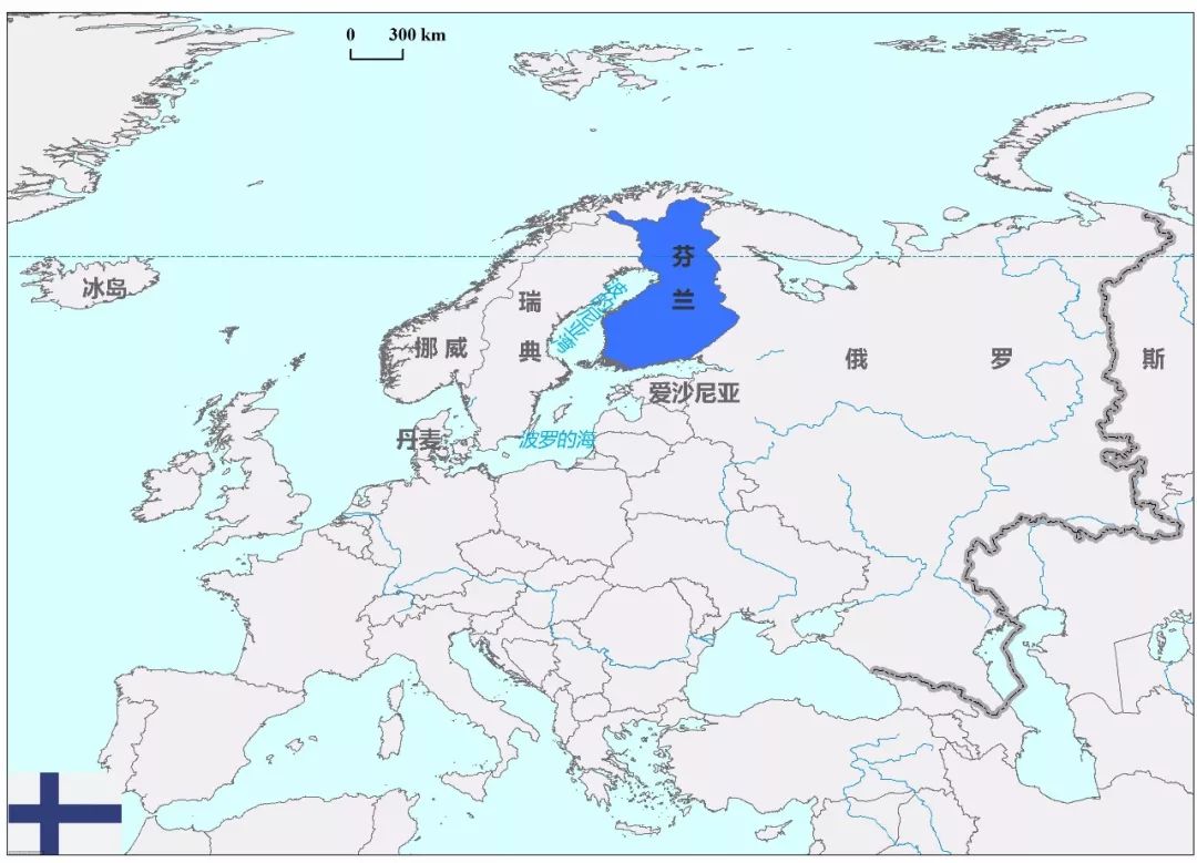 芬兰共和国是一个位于 欧洲北部,波罗的海北岸