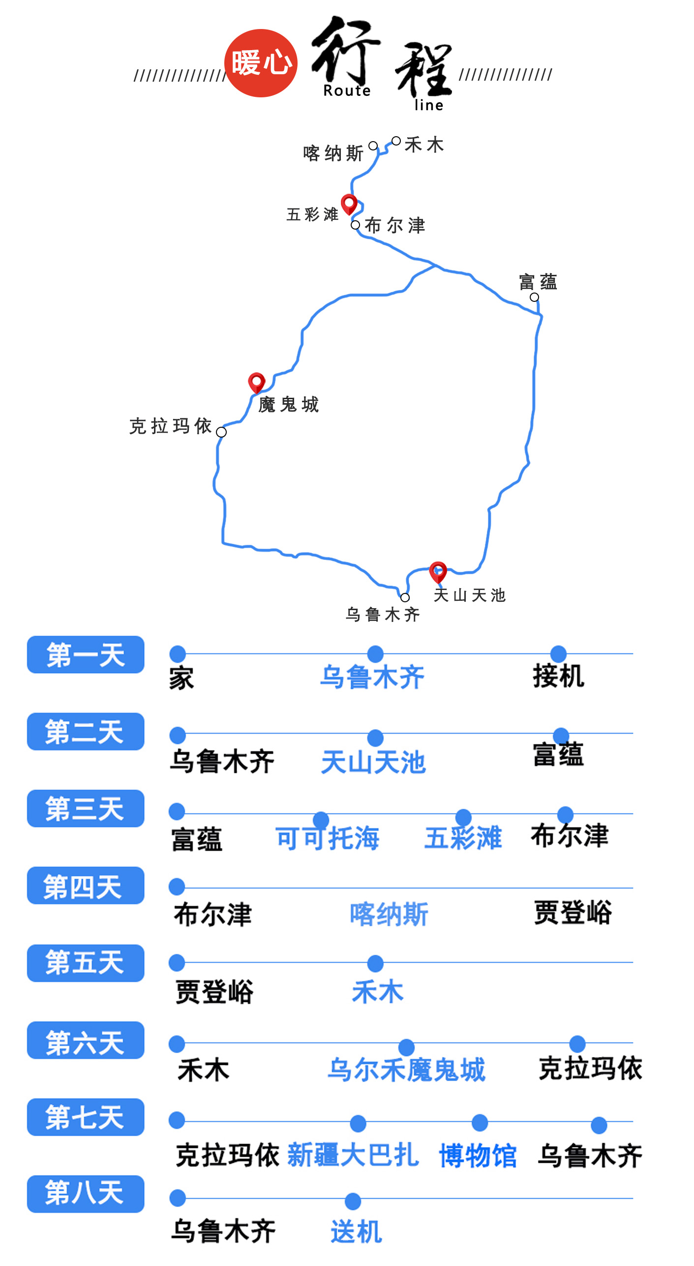 魔幻疆域星河长空新疆北疆8日定制游访王母仙居穿马牙索道横渡喀湖