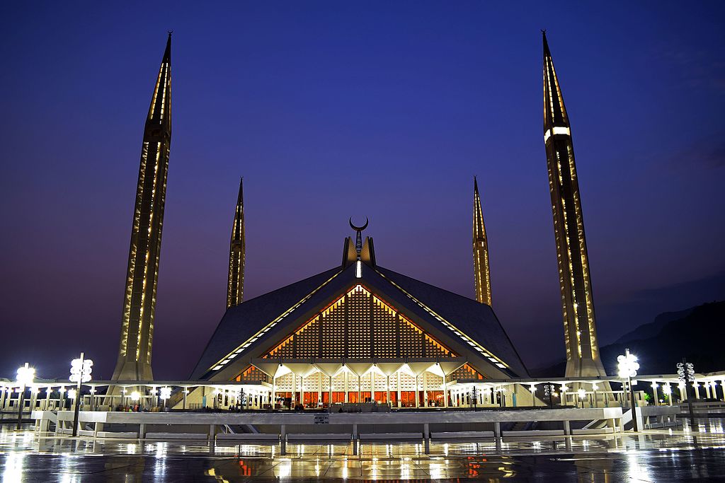 费萨尔清真寺 faisalmosque  伊斯兰堡地标性建筑,巴基斯坦的国家清真
