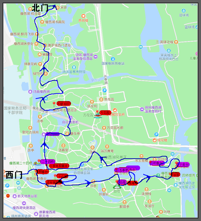 淮左名都竹西佳处扬州瘦西湖大明寺