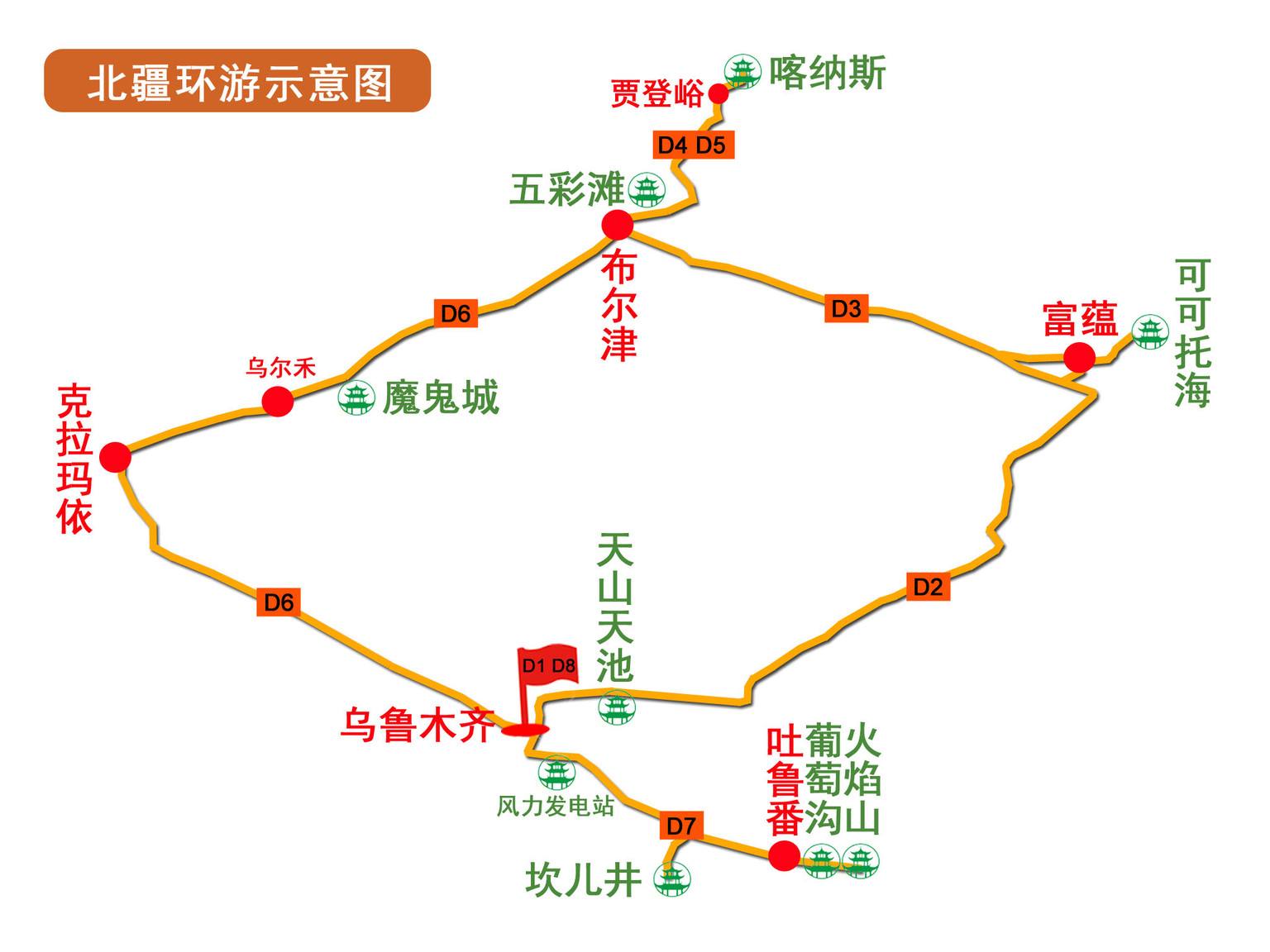 2020新疆包车旅游实用路书(附行程线路&地图&公里数)