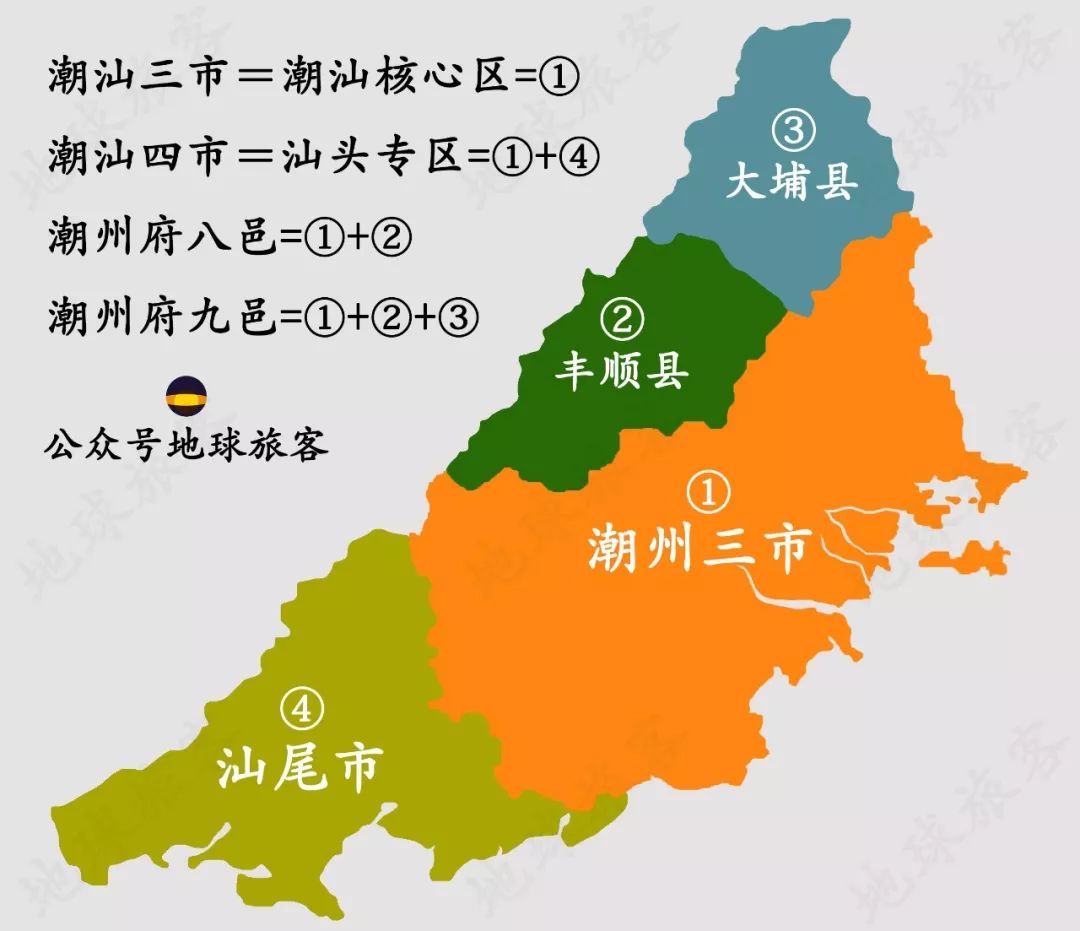 1991年12月7日,汕头,潮州,揭阳三市各自分治,为了与潮州市区分,"