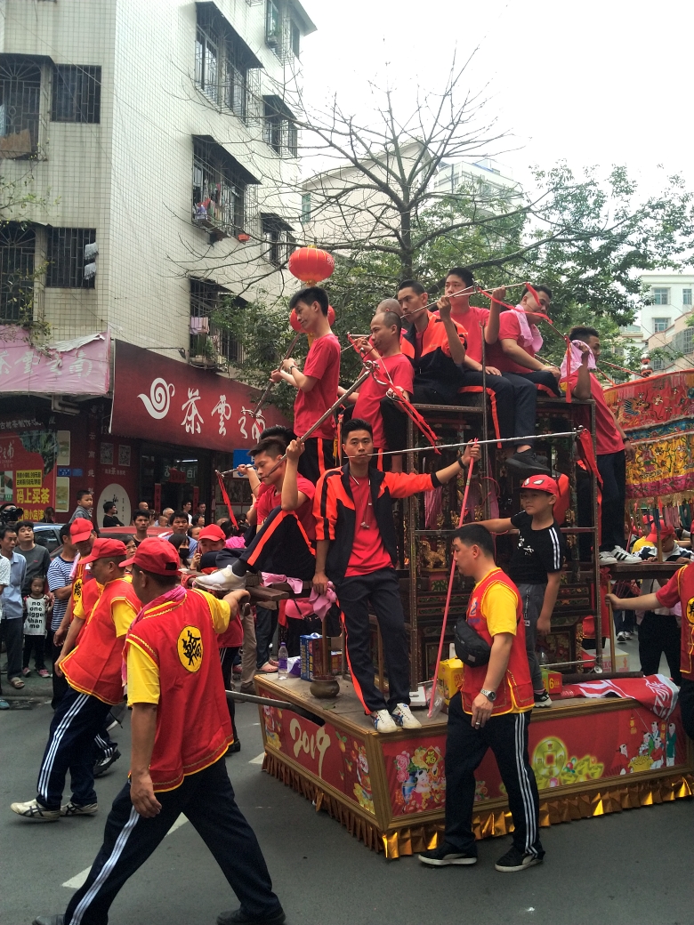 广东湛江百姓村年例游神