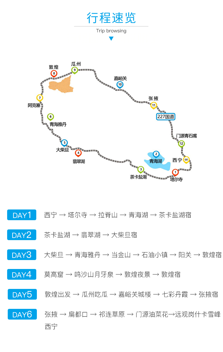 玩转西北 青甘大环线包拼车6日游 (青海湖 茶卡盐湖 大漠敦煌 雅丹