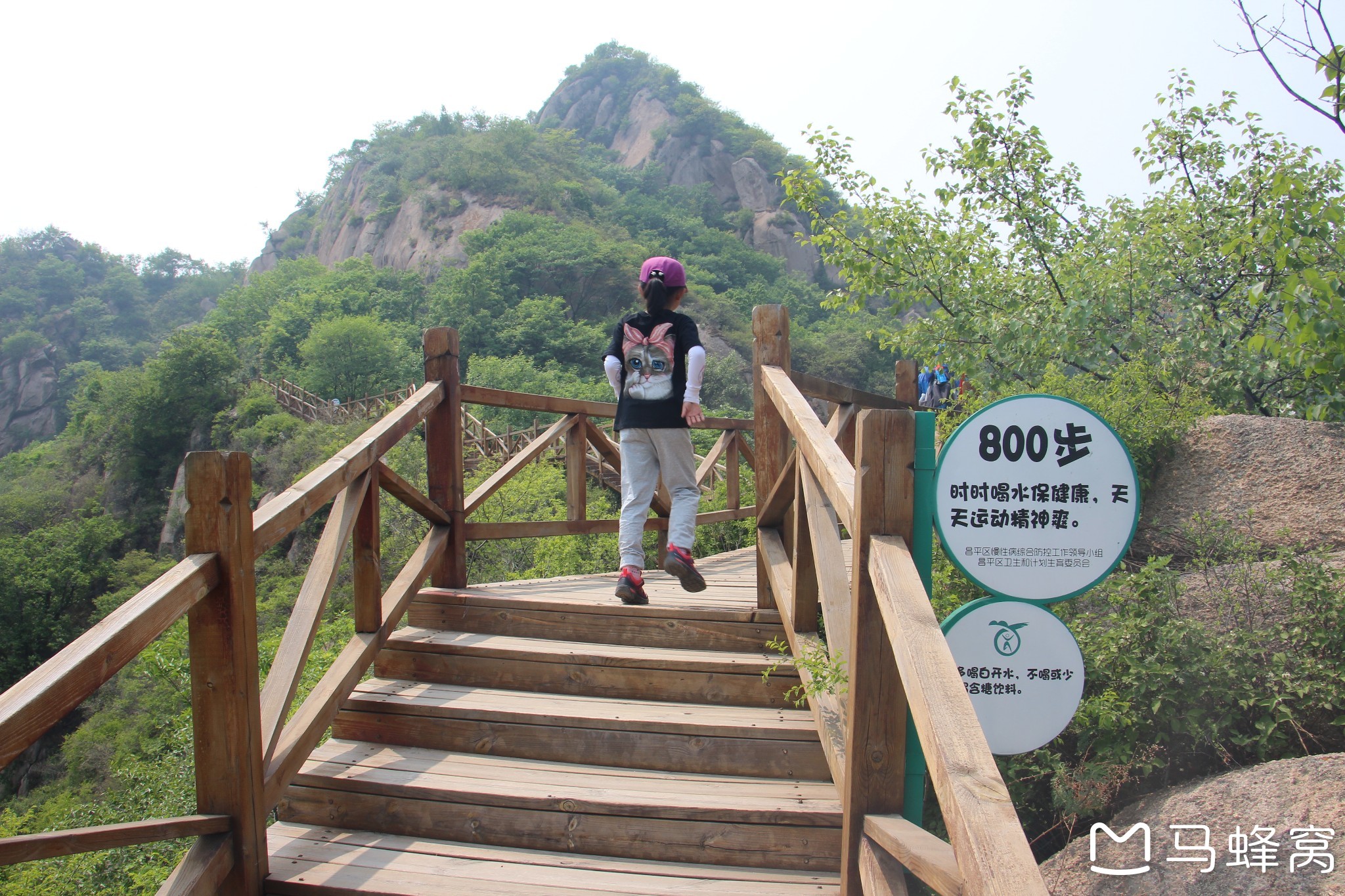 带娃爬山之旅19:大岭沟猕猴桃谷风景区里的木栈道