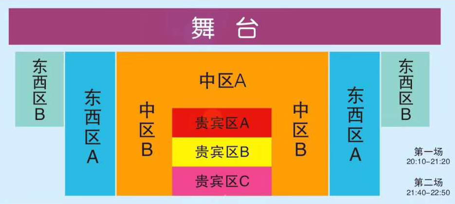 5. 购买前请仔细阅读下方座位图