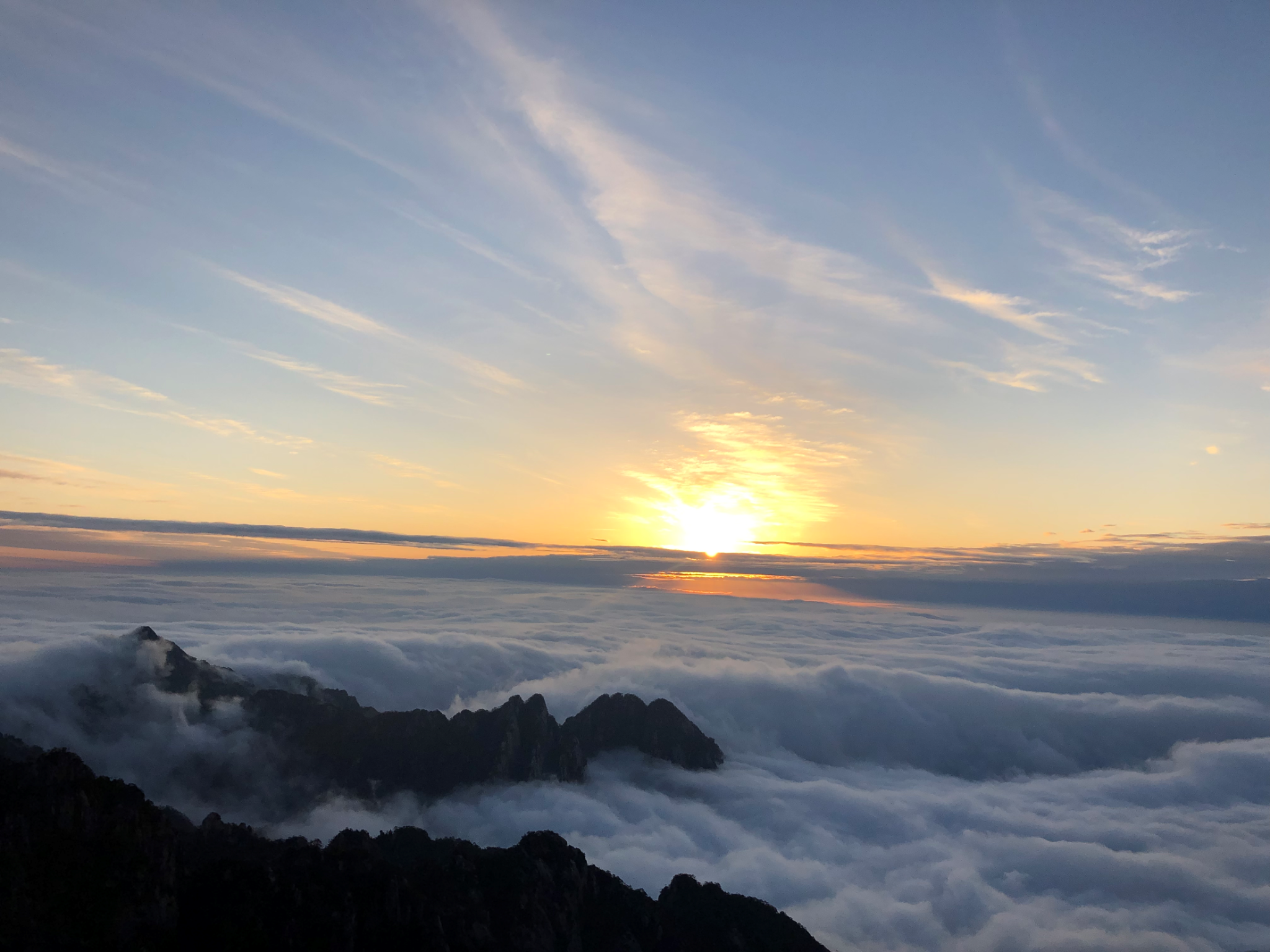 邂逅黄山 初见日出