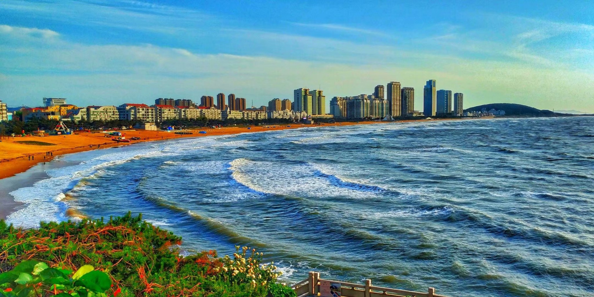 威海国际海水浴场       