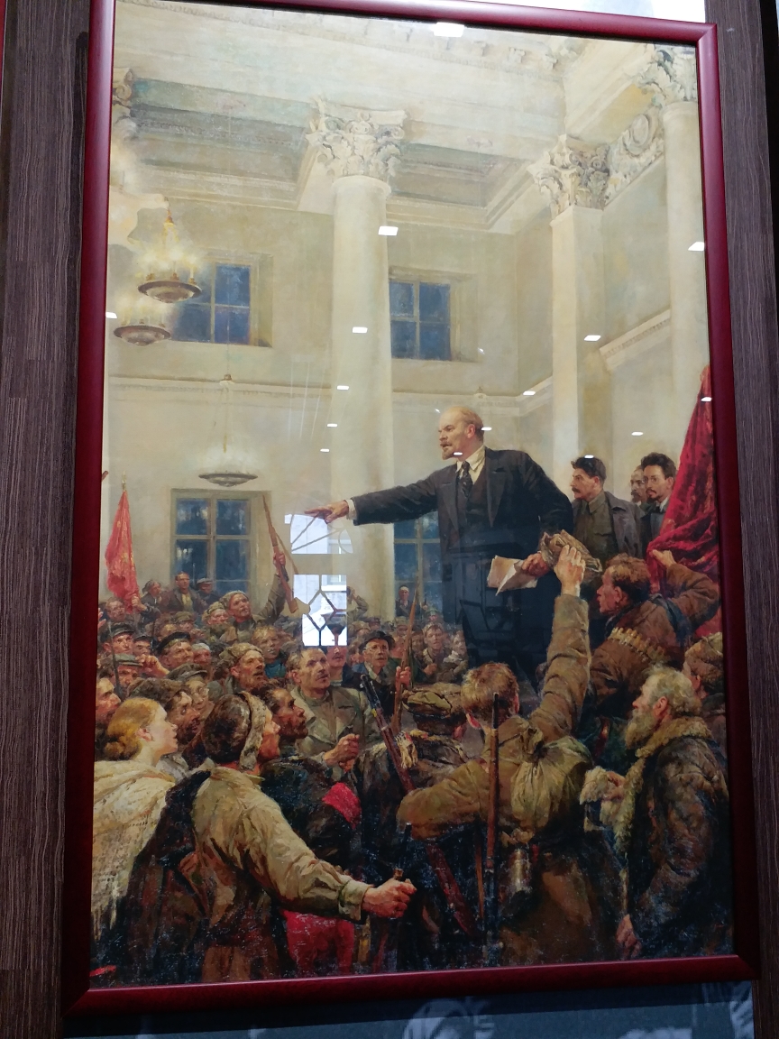 油画《列宁宣布苏维埃成立》