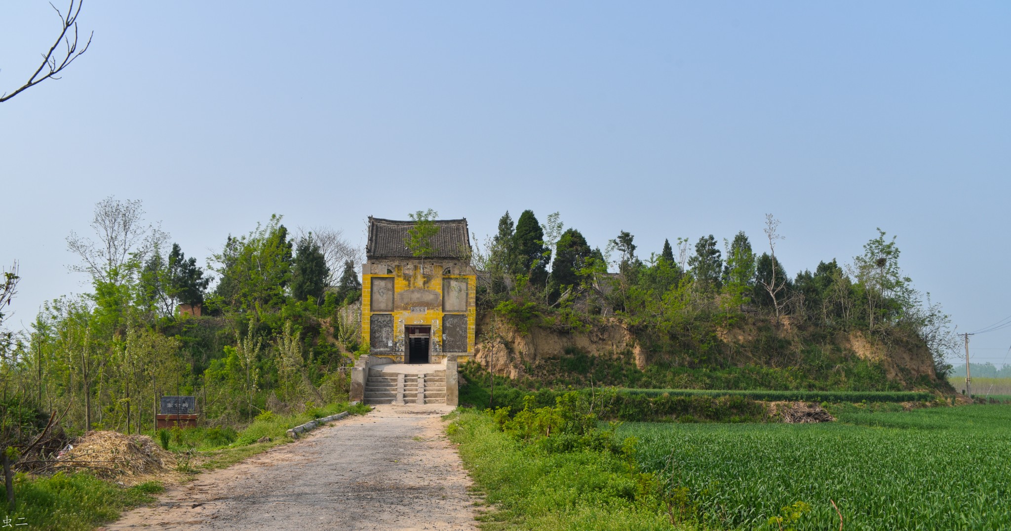 许昌 汉张公祠 张飞庙  刘、关、张拴马柏_游记