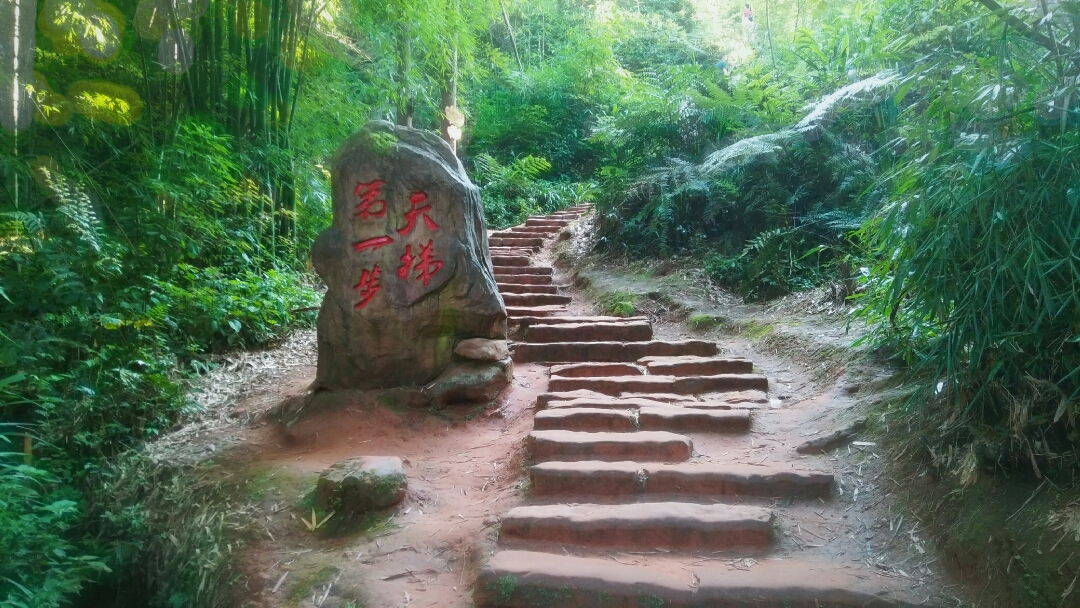 看四面山瀑布 登爱情天梯 游走中山古镇