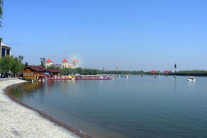 陕西渭南同洲湖 同州里 大荔沙苑一日游(刺激滑沙项目 沙地摩托 骑马