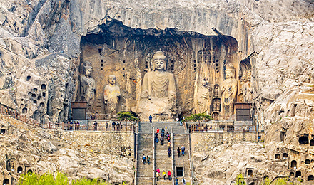 河南郑州黄河风景名胜区少林寺洛阳龙门石窟3日游郑州市区免费接不进