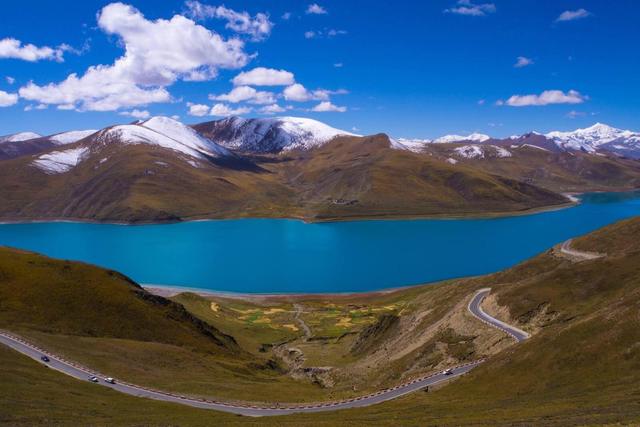 西藏拉萨珠峰大本营羊湖纯玩3日游 商务车精品团 羊卓雍措 卡若拉