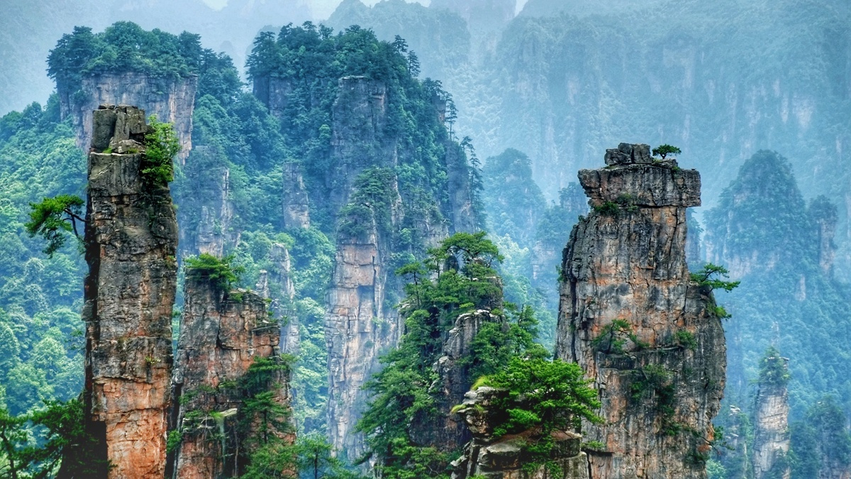 春暖湘西全景·张家界玻璃桥 天门山 森林公园 芙蓉镇