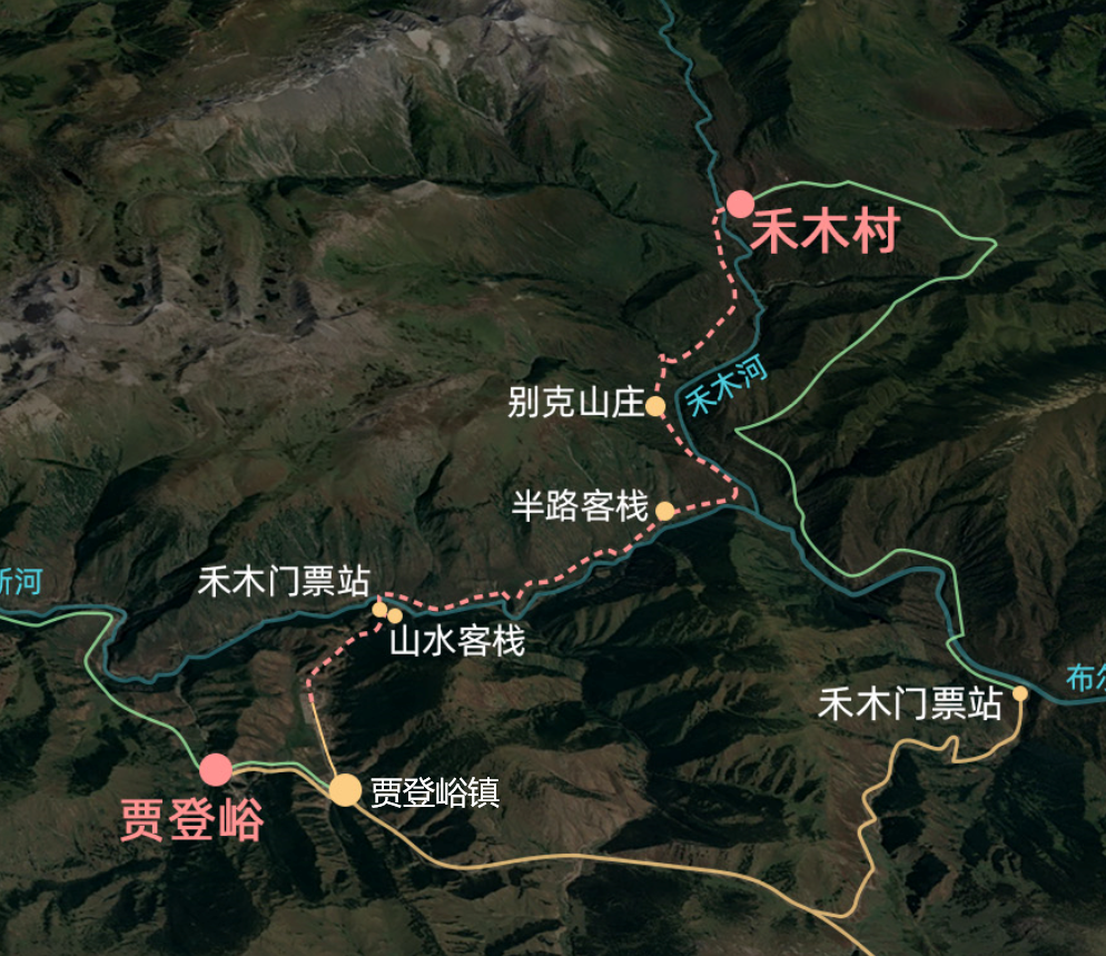 第一天:贾登峪-半路客栈-禾木