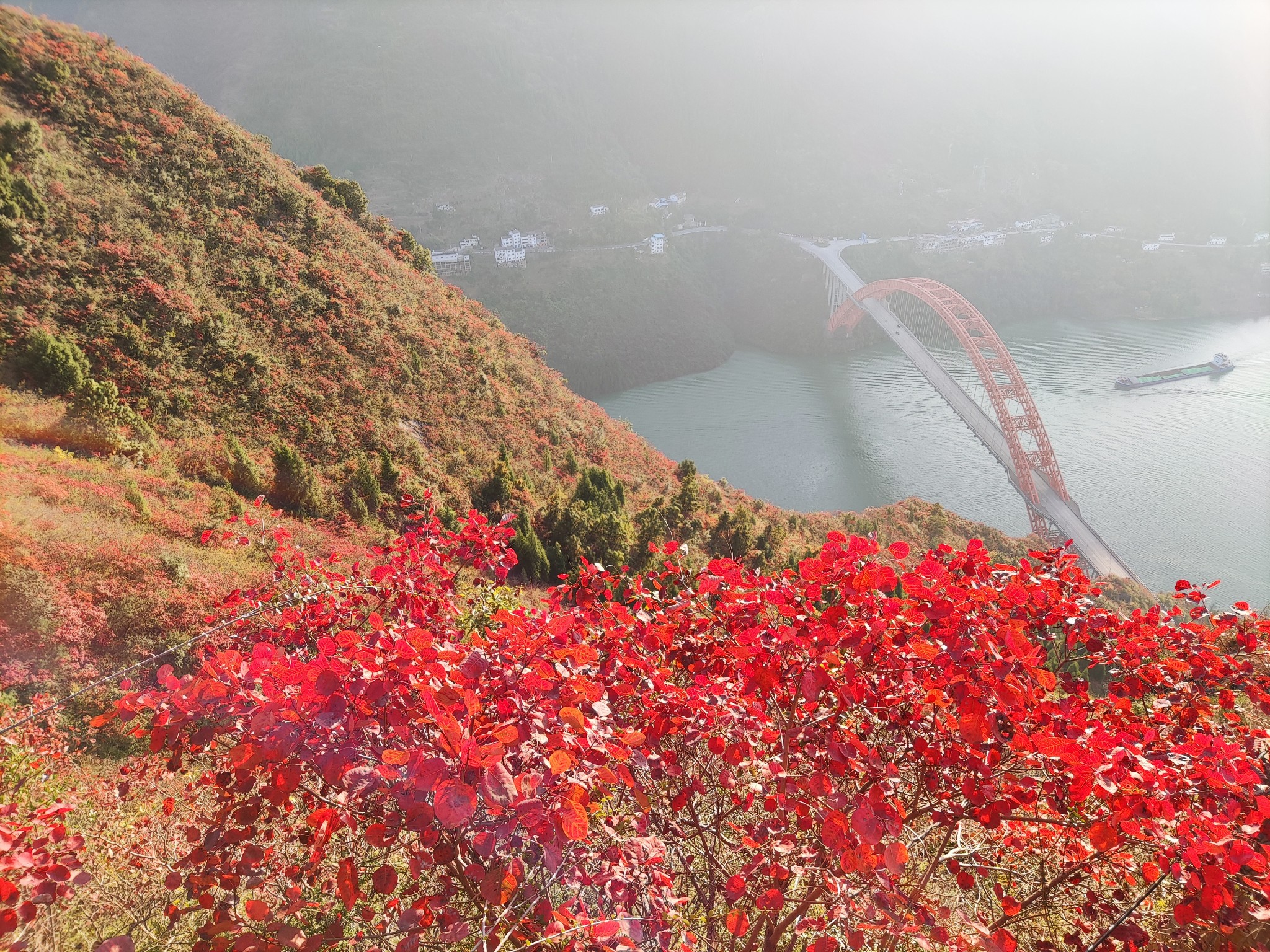 巫山红叶季自驾四日环游~~~小三峡+神女天路南...