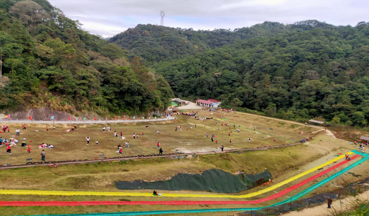 福州飞云峡团建一日游(拓展游戏/彩虹滑道/射箭/水上滚筒/蹦蹦床/踢式