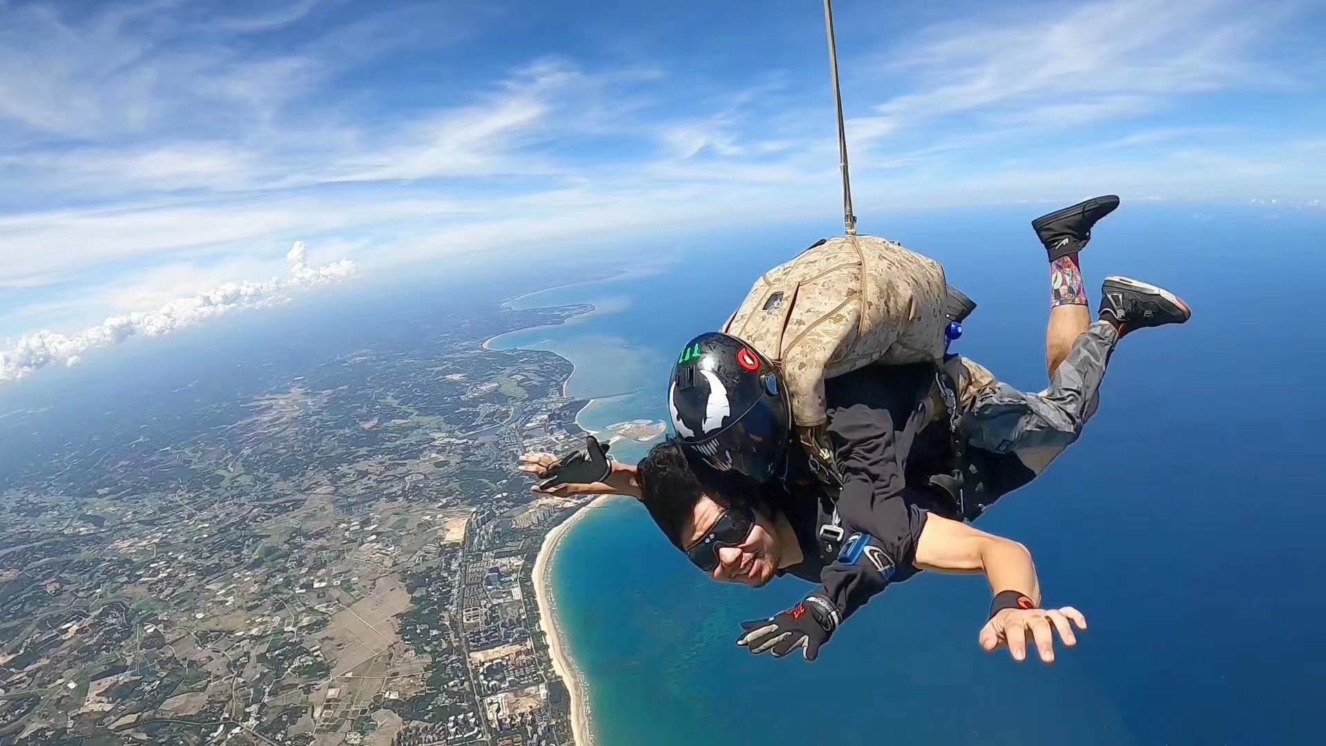 海南琼海博鳌4000米高空海上跳伞·需提前2天预订(全程专业教练带飞