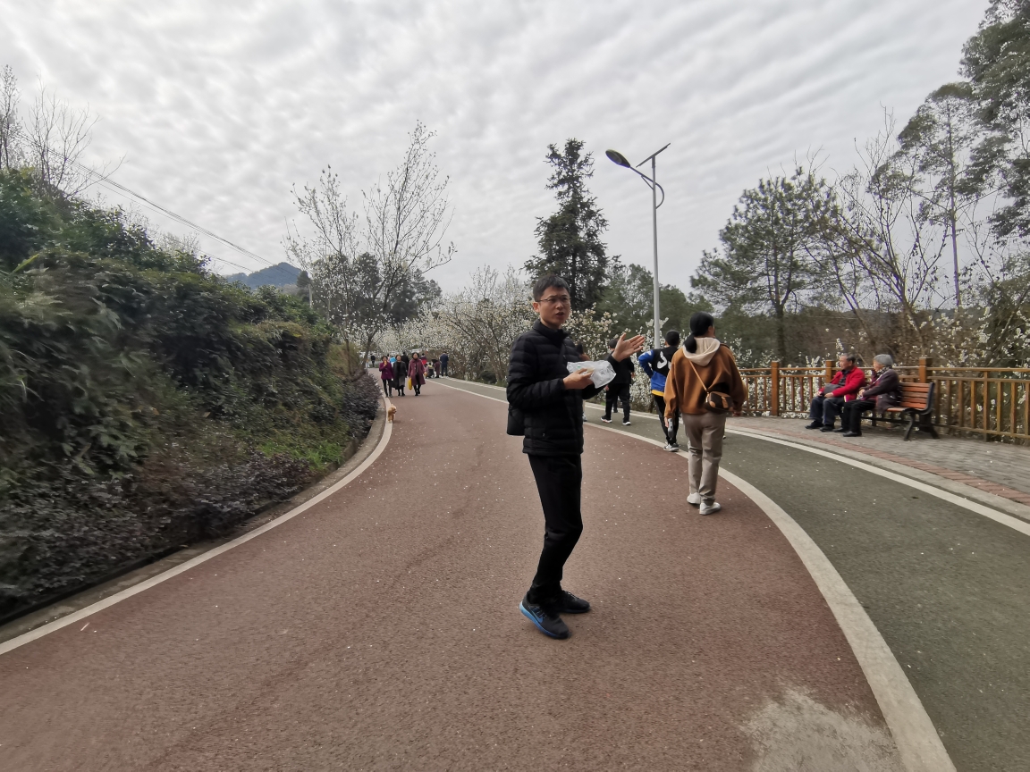 成都周边自驾游～蒲江县樱桃山景区,2021年2月17日.