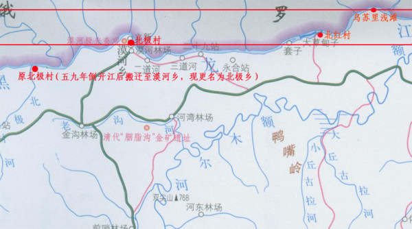 漠河手绘地图 - 蚂蜂窝