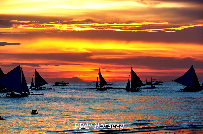 【长滩岛图片】【丫丫走世界】雨季，来长滩看日落