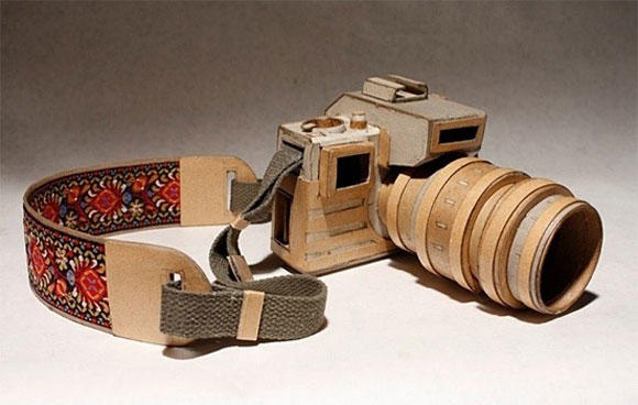 用纸盒做的摄像机手工图片