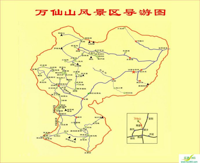 郭亮王莽岭地区景区详细导游图,郭亮旅游攻略 马蜂窝