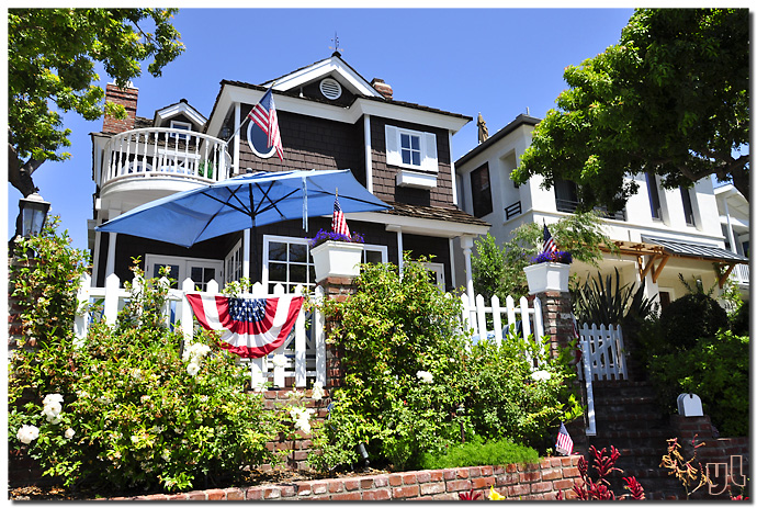 美国风情风情万种的南加州海滩美国国庆日实拍