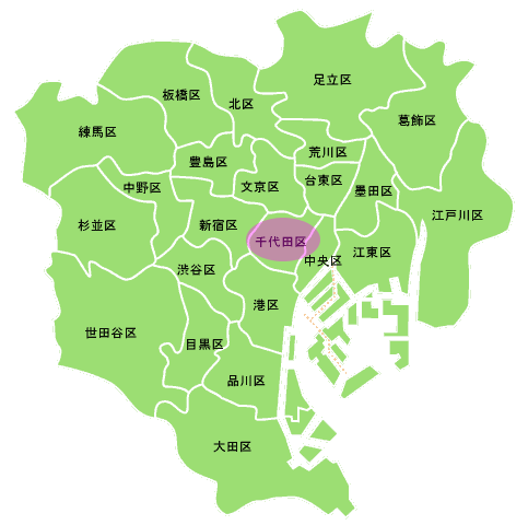 东京地图 放大图片