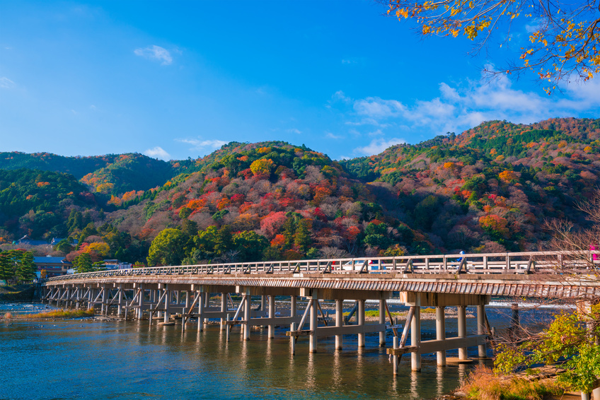 京都嵐山琵琶湖2日遊大阪出發渡月橋嵐山公園嵯峨野竹林萬豪酒店白鬚